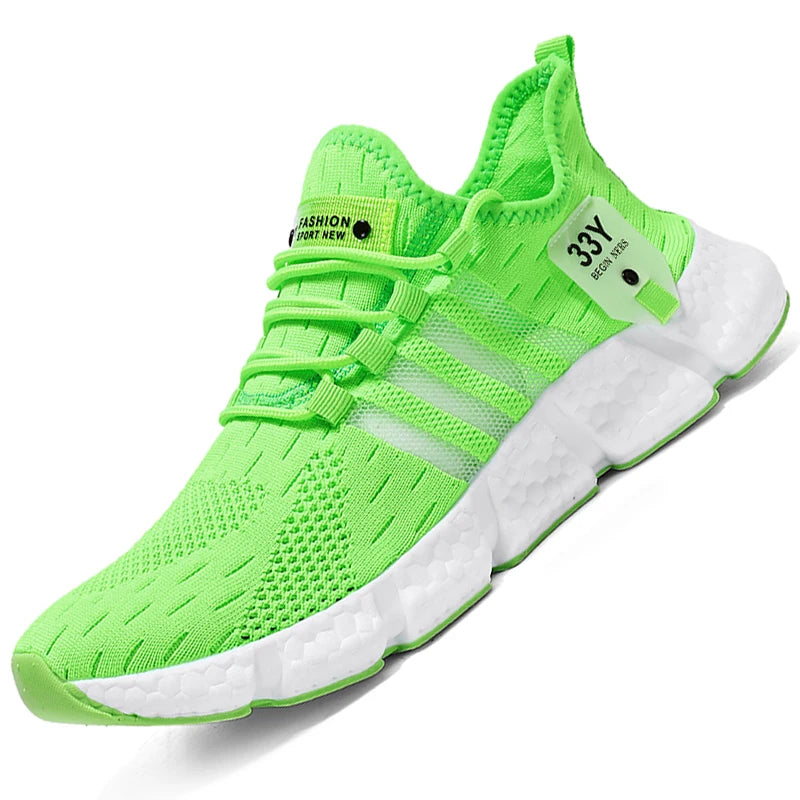Men Shoes Breathable Classic Running Shoes For Women Outdoor Light Comfortable Mesh Shoes Slip On Walking Sneakers Unisex Tennis