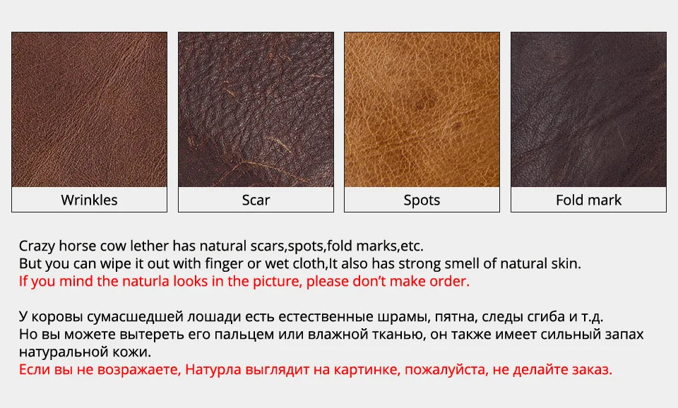 HUMERPAUL Genuine Leather Men's Wallet Fashion Quality Travel Purse Rfid Protect Credit Card Holder Wollst for Men with Chain