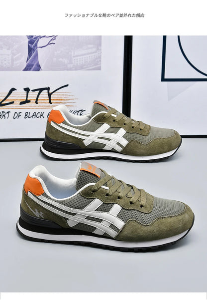 Double Star Training Walking Shoes, Breathable Mesh Sports Shoes, Versatile Fashion Trendy Men's Shoes