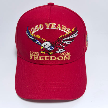 One USA 250th Anniversary Embroidered Baseball Cap Suitable for both men and women An ideal choice for personal use or as a gift