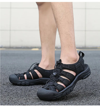 Big Size Summer Outdoor Couple Sandals Breathable Men Hiking Shoes Water Beach Men's Sandals Camping Climbing Aqua Men Sneakers