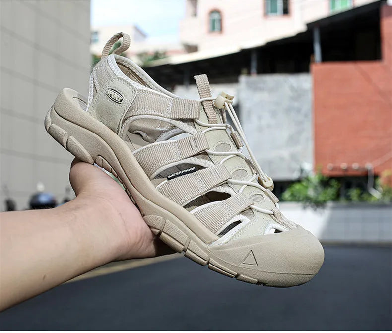 Big Size Summer Outdoor Couple Sandals Breathable Men Hiking Shoes Water Beach Men's Sandals Camping Climbing Aqua Men Sneakers