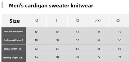 Knitted Cardigan Men's Single-breasted Loose Models Coarse Needle Sweater Men's Spring and Fall Outer Wear Mens Clothes