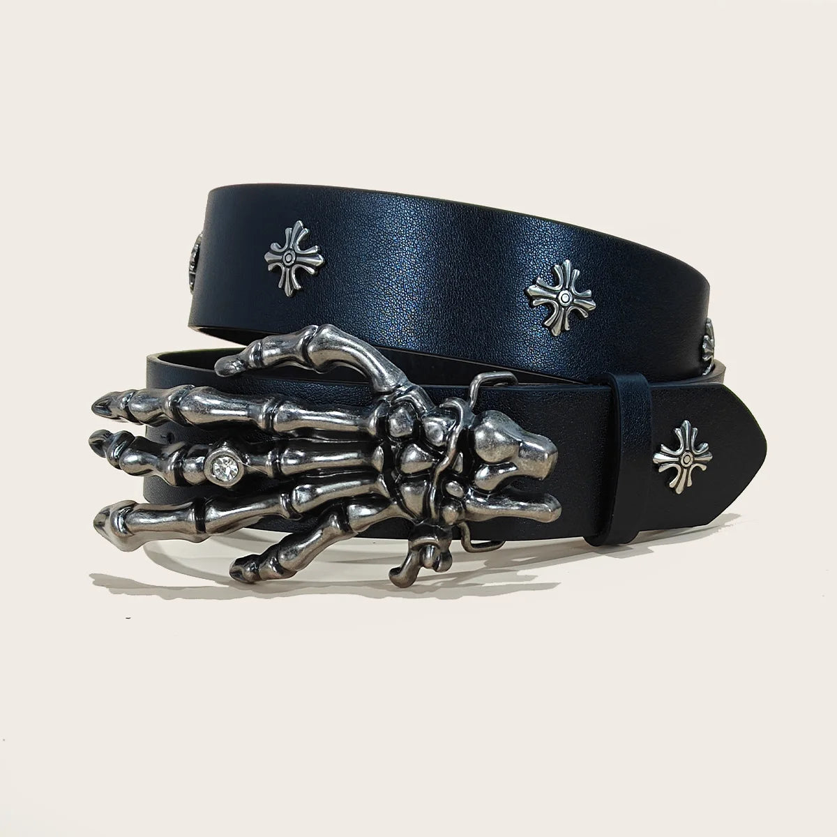 Fashion Punk Belt Cross Melancholic Second-generation Belt Design High Quality Gothic Accessories Plus Size Belt for Men Women