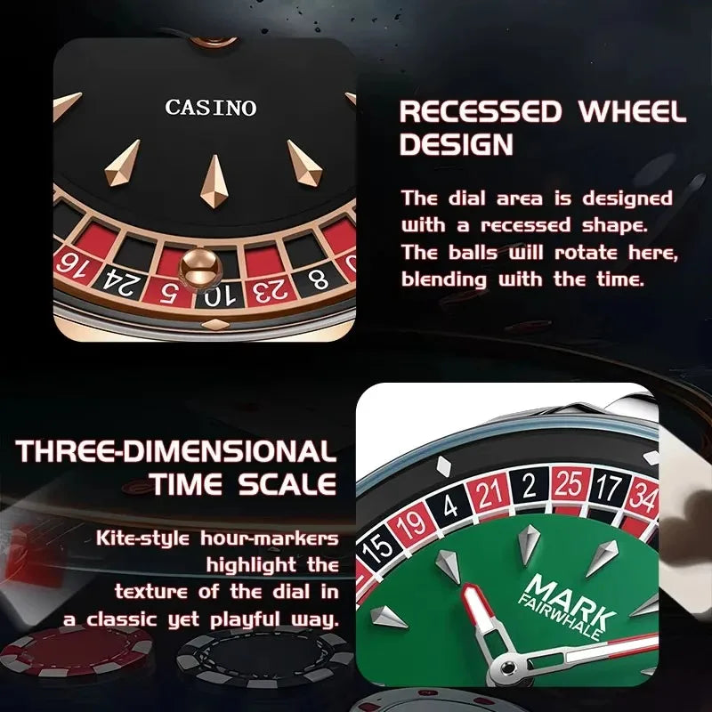 Mark Fairwhale Casual Leather Strap Relógios Masculino Quartz Fashion Wristwatch Waterproof Fashion Watches for Man Reloj Hombre