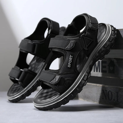 Sandals men summer fashion new style outdoor wear soft sole wear-resistant anti slip anti odor breathable dual-use beach sandals