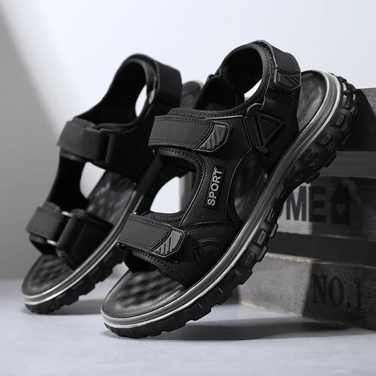 Sandals men summer fashion new style outdoor wear soft sole wear-resistant anti slip anti odor breathable dual-use beach sandals