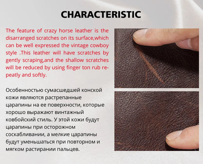 HUMERPAUL Genuine Leather Men's Wallet Fashion Quality Travel Purse Rfid Protect Credit Card Holder Wollst for Men with Chain
