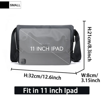 MATE ELAN Minimalism Waterproof Men Crossbody laptop Messenger Bags Simple Casual Male Nylon Travel Shoulder Bag School Bookbag