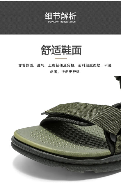 Summer Sandals Outdoor Wadable Man Arch Support Yoga Mat Insole Gladiator Open Beach Slippers Antiskid Durable Flat Men Slides