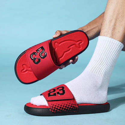 Men's Platform Slippers EVA Soft Soled Pillow Slippers Summer Beach Flip Flops Anti Slip Bathroom Home Fashionable Slippers