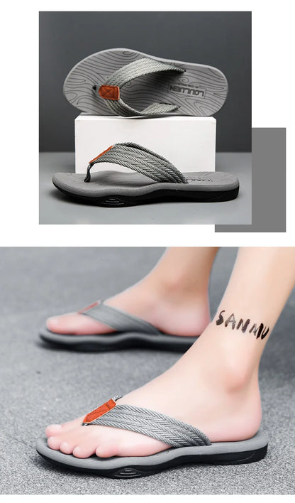 MEN Flip flop Comfortable Breathable Slip-On Sandals for Men Casual Summer Footwear