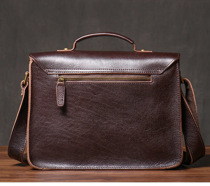 NUKA High Quality Top-Grain Cowhide Crossbody Bag Retro Unisex Messenger Bag Luxury Shoulder Bag Genuine Leather Cambridge Bags