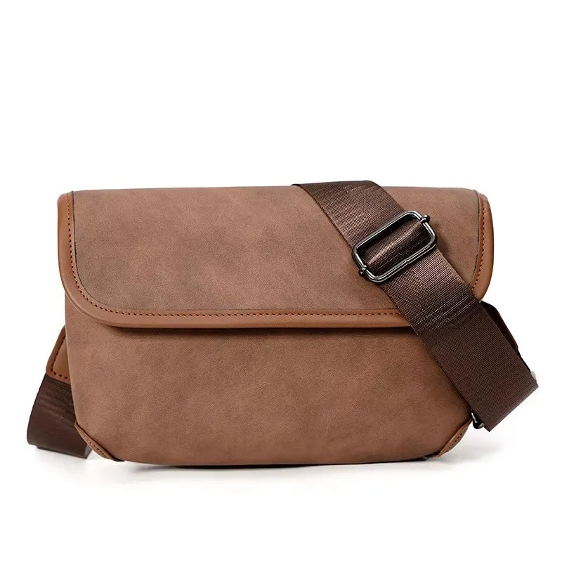 Casual Fashion Crossbody Bag Men Flap Shoulder Bag Vintage Design Shoulder Messenger Bags Unisex Mobile Phone Sling Handbags