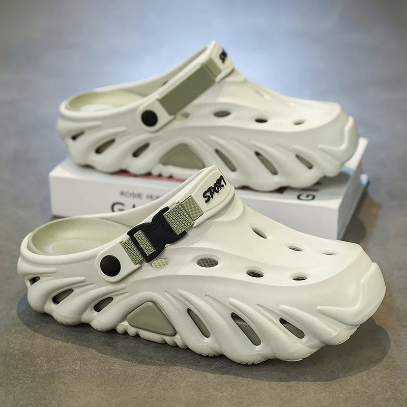 Male Sandals Casual Shoes Outdoor Beach Sandals Women Soft Clogs Garden Bottom Indoor Summer Flip Flops Men Massage Slippers