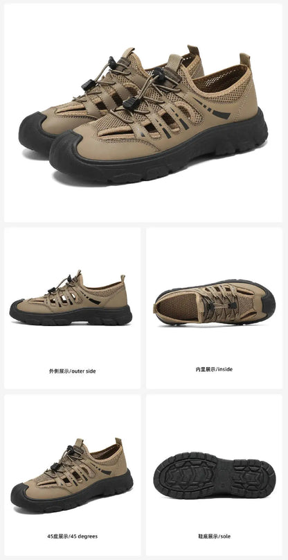 Men's 2026 Summer New Fashion Breathable River Trekking Shoes, Outdoor Beach Shoes, Soft Sole Quick-Dry Footwear