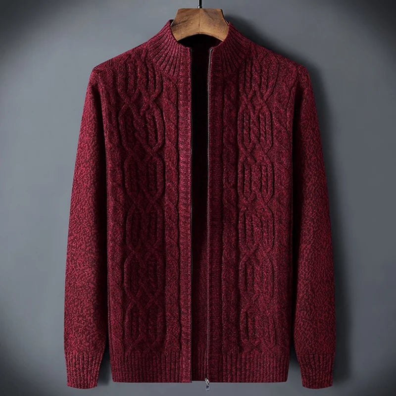 Vintage Autumn Winter Men `s Sweater  Male Cardigan  Plaid knitted Sweater Men Clothing Outwear Coat  Korea  Jumpers