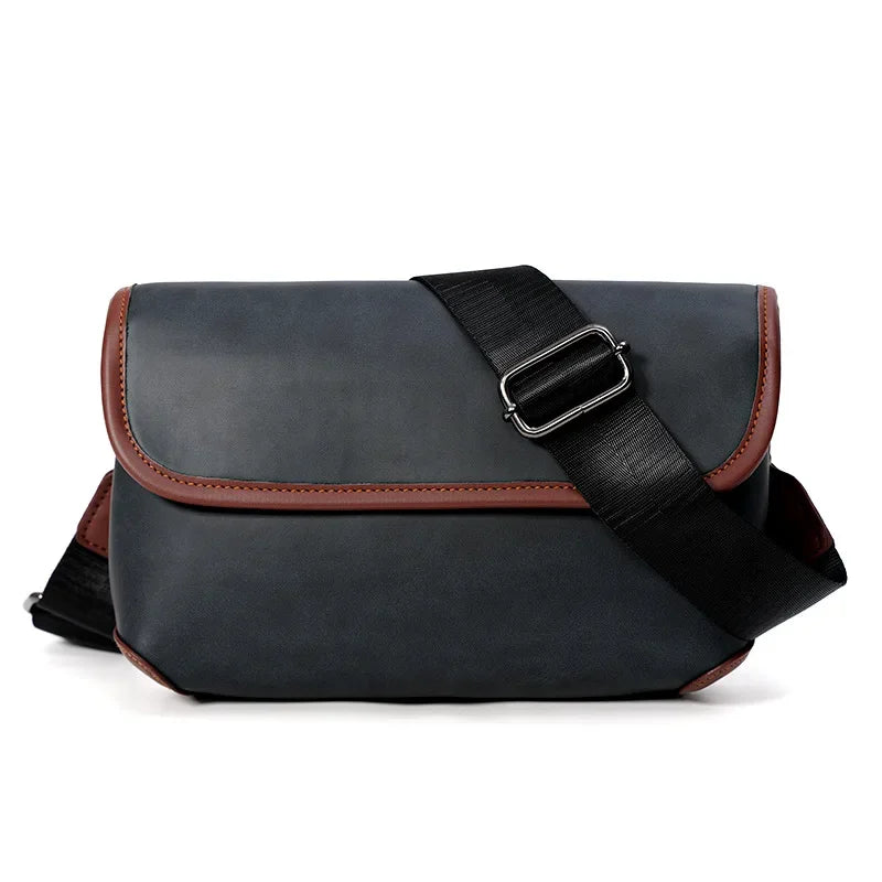 Casual Fashion Crossbody Bag Men Flap Shoulder Bag Vintage Design Shoulder Messenger Bags Unisex Mobile Phone Sling Handbags