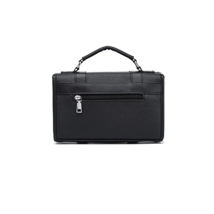 Fashion Plaid Men's Crossbody Bag Large Capacity Shoulder Messenger Bag Men Luxury Flap Crossbody Bags Male Rectangle Handbags