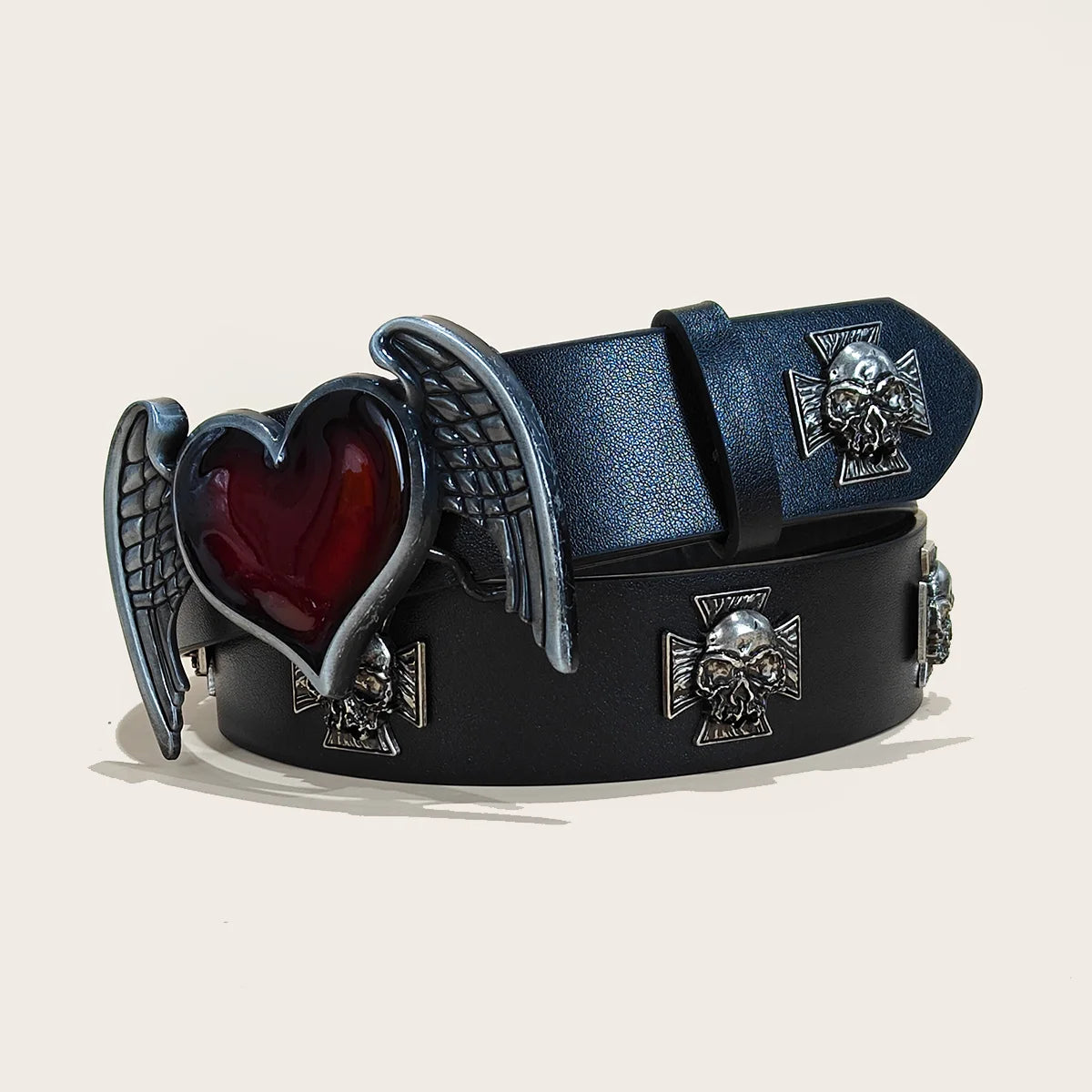 New Rivet Belt Metal Belt Men And Women Punk Hardware Jeans Belt Y2K Belt PU Leather Wide Adjustable Women's Belt Accessories