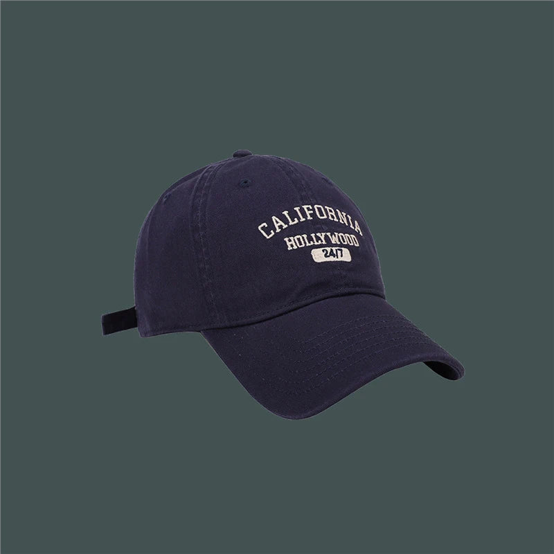 Retro Letter Embroidery Baseball Caps For Women Men Summer Sport Visors Snapback Cotton Cap Unisex Hip Hop Hat Streetwear Hats