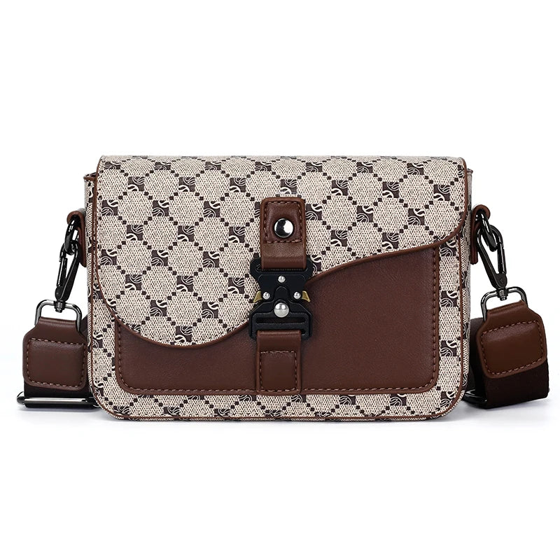 High-End Men's Stylish Crossbody Bag PU Leather Sling Bag Minimalist Business Shoulder Bag Perfect for Daily Commute Travel