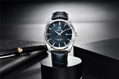 Benyar 5163 Top Brand Luxury Military Wristwatches Leather Quartz Watches Waterproof Simple Watch for Men Reloj Hombre