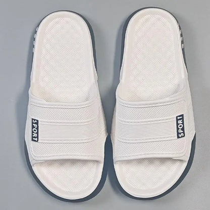 Plus Size 47 Non Slip Bedroom Slippers Men Summer 2026 Lightweight EVA Indoor Slippers Fashion Patchwork Man's Soft Home Slides