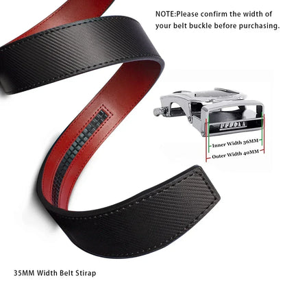 Genuine Leather Belts Without Buckle for Men Women High Quality Male Jeans Belt Large Size Belt No Buckle for Automatic Buckle