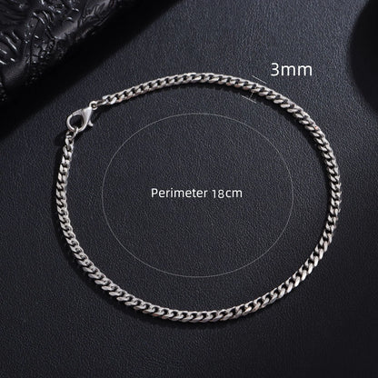 Trendy Chain Bracelet for Men Classic Stainless Steel Jewelry Gift for Men And Women