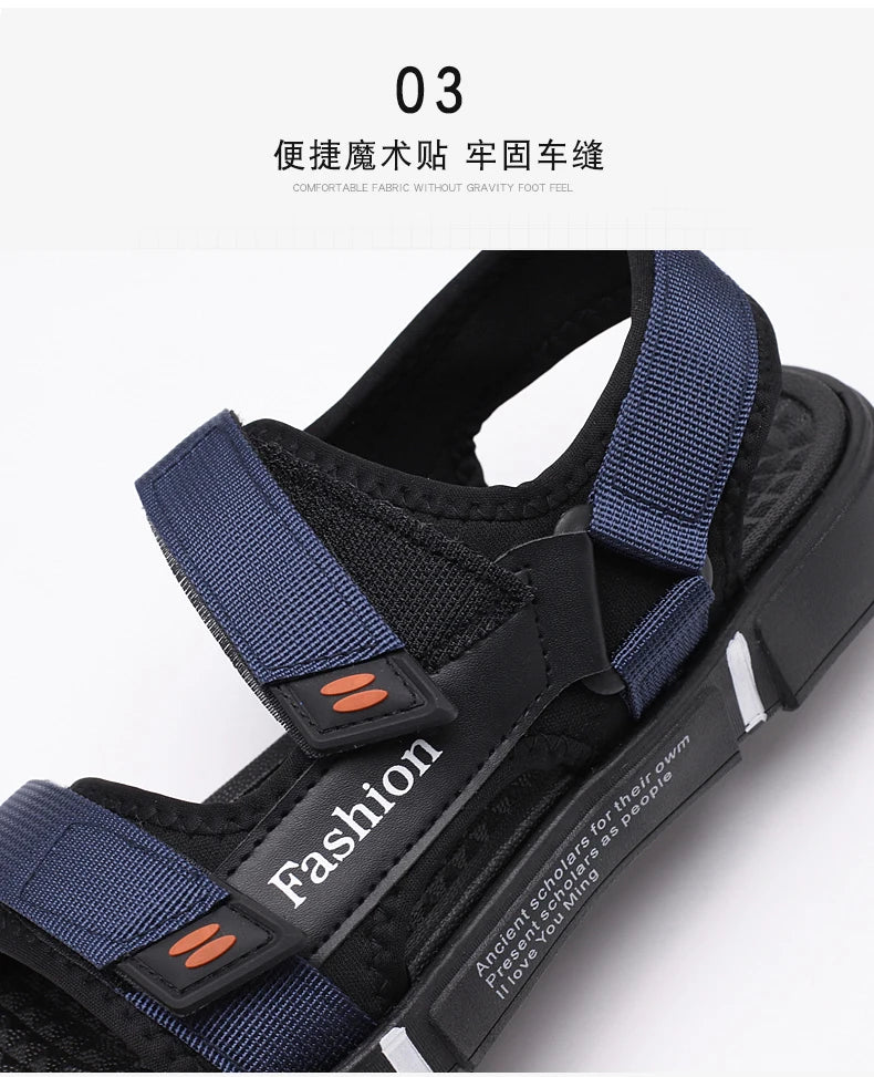 Men Sandals Summer Leisure Beach Holiday Sandals Men Shoes New Outdoor Sneakers Male Retro Comfortable Casual Sandals Men