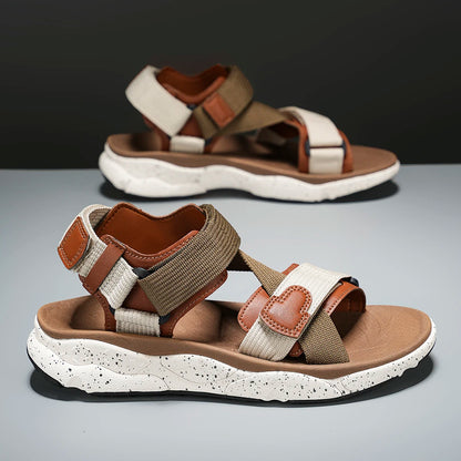 Men's Casual Sports Sandals Outdoor Hiking Sandals Comfortable Non-Slip Beach&Trekking Sandals Plus Size Adjustable