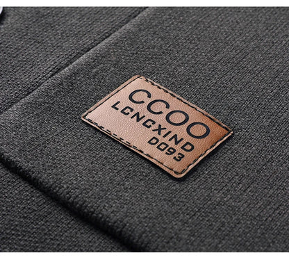 Autumn and Winter New Men's Long-Sleeved Sweater Youth Popularity Cardigan Men's Knitwear Sweater Lapel Youth Thin Coat
