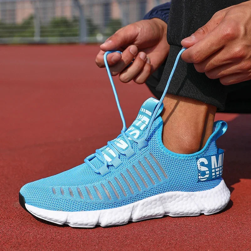 Summer Men Sneakers Lightweight Breathable Mesh Outdoor Casual Shoes Fashionable Tennis Training Shoes Men's Free Shipping