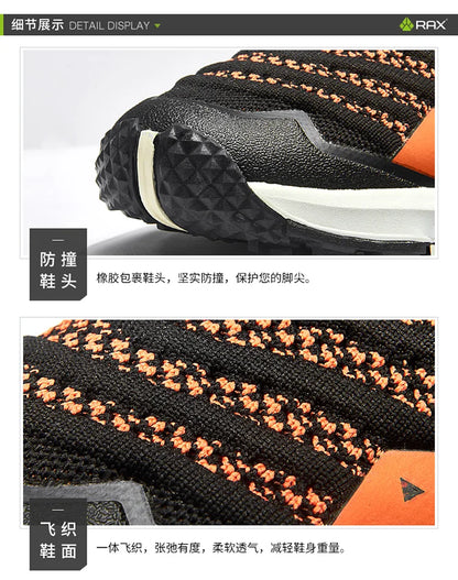 Rax  Men Hiking Shoes  Breathable Outdoor Sports Sneakers for Men Lightweight Mountain Climbing Trekking Shoes Lightweight Shoes