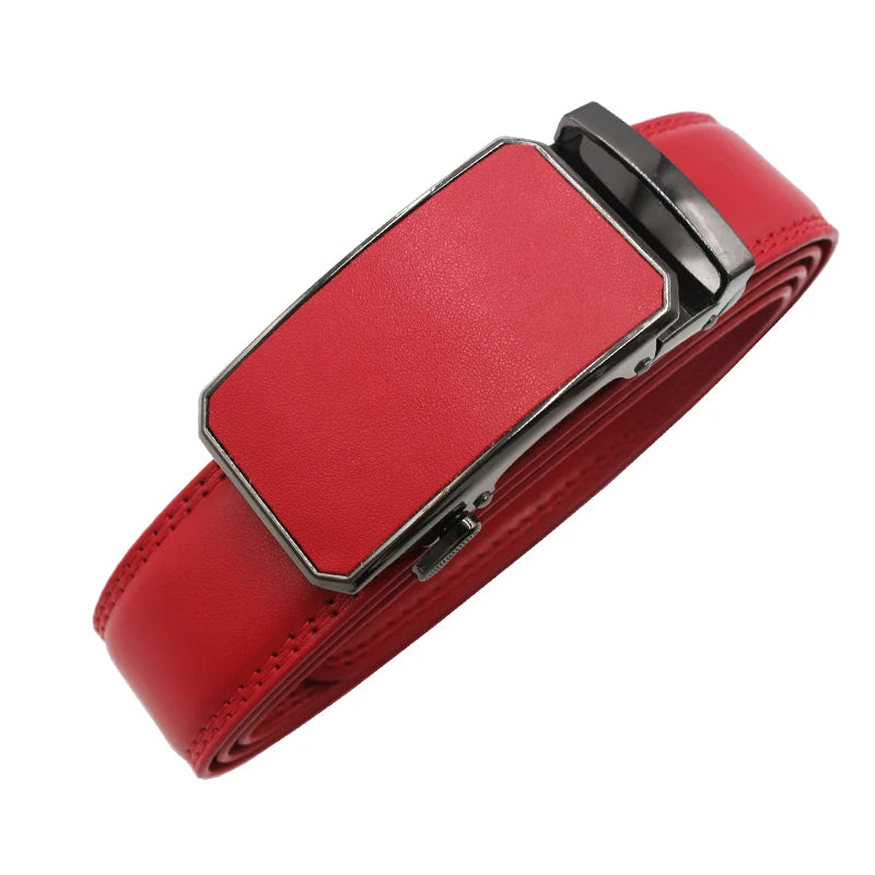Women man Genuine Leather Belt For Female Strap Casual All-match Ladies Adjustable Belts Designer Automatic man belt buckle