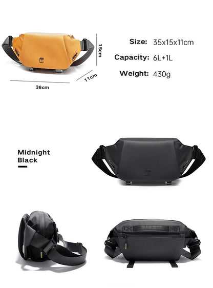 TANGCOOL Waterproof Sling Bag for Men Women Crossbody Fanny Pack Anti Theft Chest Bag For Travel Hiking Cycling