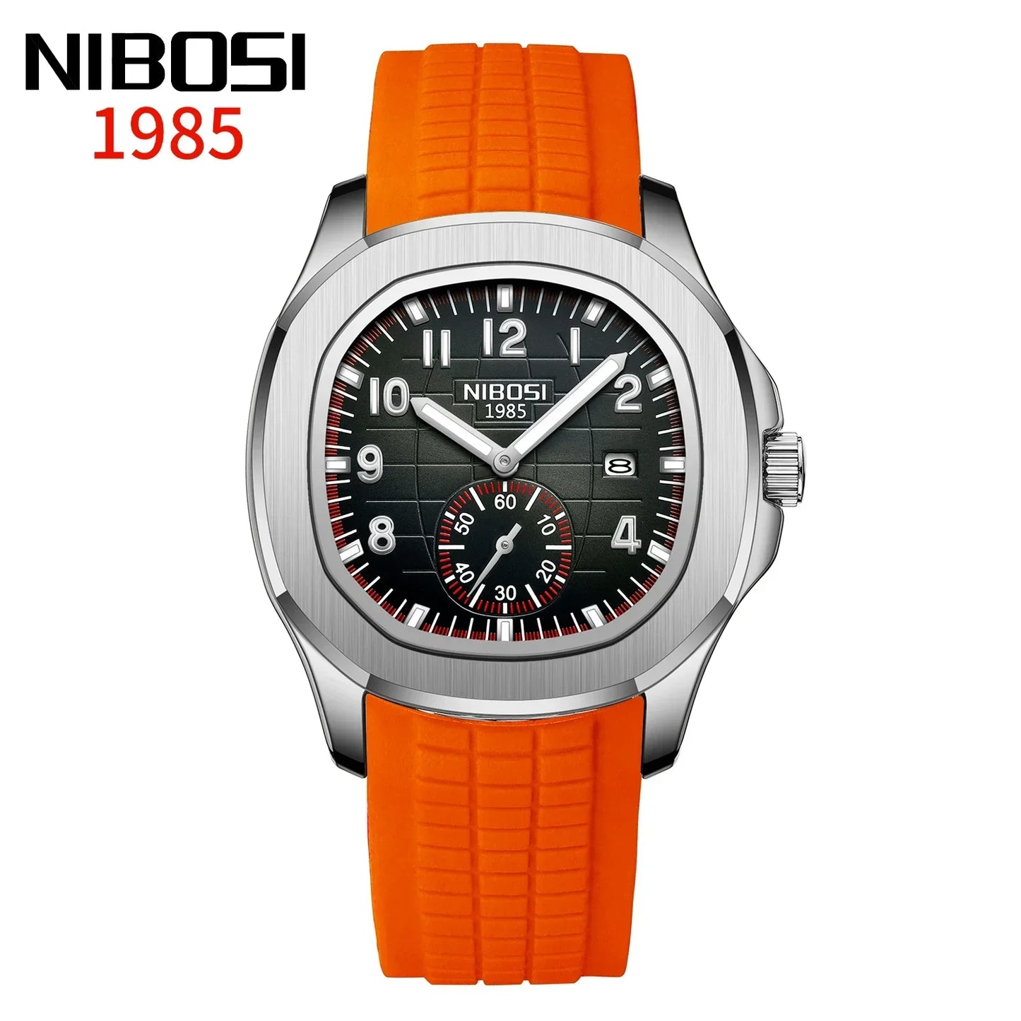 NIBOSI New Mens Watches Top Brand Luxury AQUANAUT Quartz Watches for Men Waterproof Luminous Auto Date Male Watch Reloj Hombre