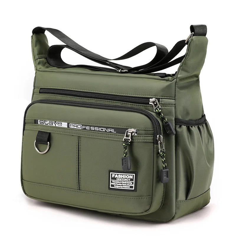 Men's business single-shoulder bag Large Capacity Men's Casual Multi-layer Pocket Fashion Single Shoulder Messenger  Bag
