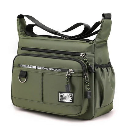 Men's business single-shoulder bag Large Capacity Men's Casual Multi-layer Pocket Fashion Single Shoulder Messenger  Bag