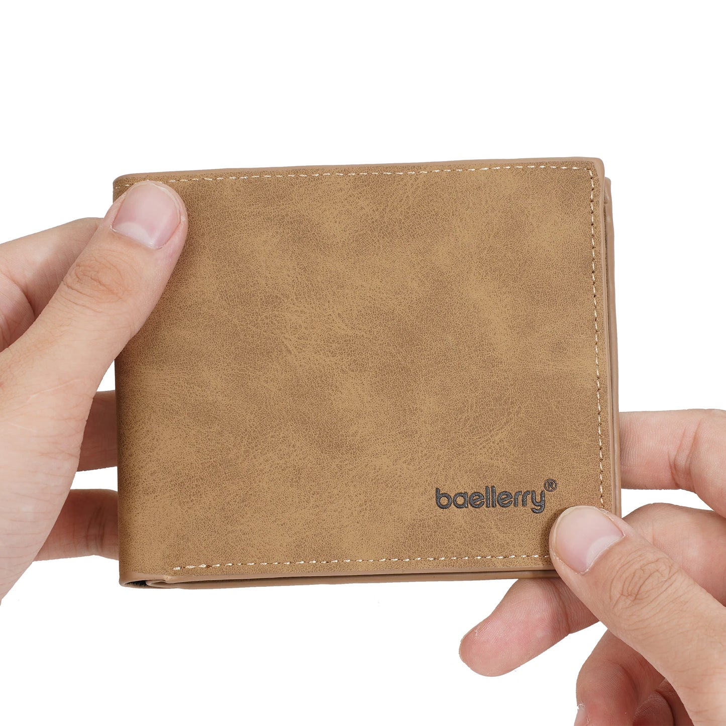 New Men's leather short wallet thin wallet Lightweight minimalist soft wallet