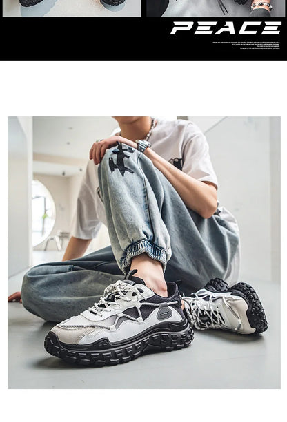 Men's sports running shoes breathable anti slip casual sneaker outdoor walking shoes for male students and men