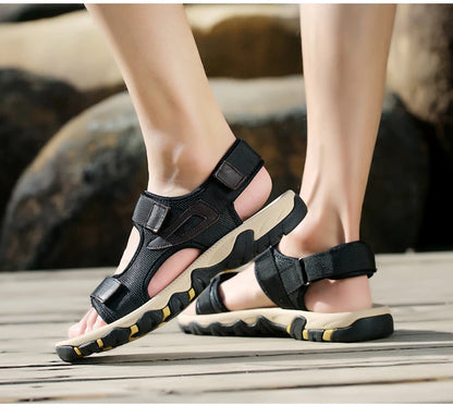 Big Size Summer Comfortable Outdoor Men's Sandals Lightweight Men Shoes For Male Casual Shoes Water Walking Soft Beach Sandals