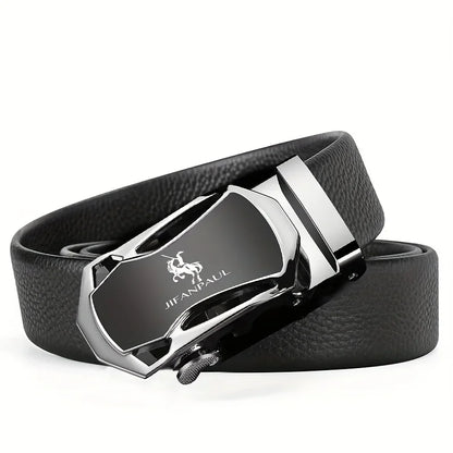 JIFANAUL Men's Famous Brand Belt High Quality Leather Luxury Belt Metal Automatic Buckle Belt Business Leisure Fashion Belt