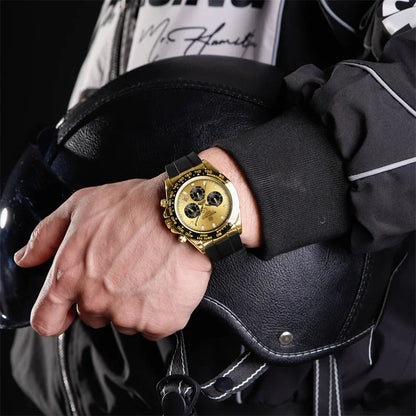 NAVIFORCE 2026 New Luxury Fashion Men‘s Business Casual Wrist Watch Waterproof Chronograph Silicone Strap Wristwatch Gifts Clock
