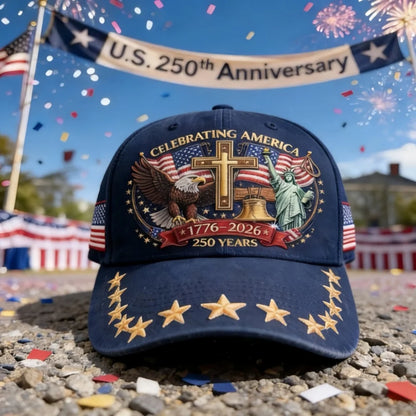 Us 250th Anniversary Cap Vintage Adjustable Baseball Cap Statue Of Liberty Hat Comfortable Patriotic Baseball Cap For Casual