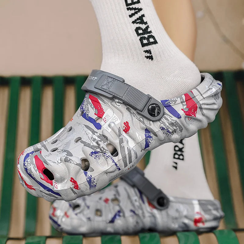 2026 Summer Men's Sandals New Home Garden Shoes Comfortable and Lightweight Men Slippers Non-Slip Soft Bottom Flip Flop Sandals