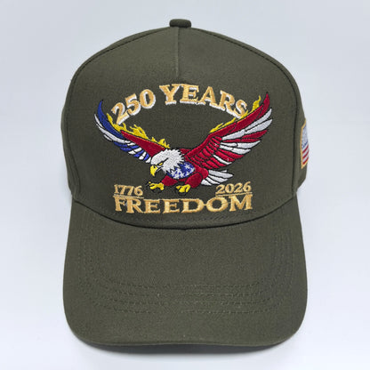 One USA 250th Anniversary Embroidered Baseball Cap Suitable for both men and women An ideal choice for personal use or as a gift