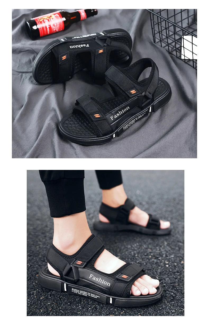 Men Sandals Summer Leisure Beach Holiday Sandals Men Shoes New Outdoor Sneakers Male Retro Comfortable Casual Sandals Men