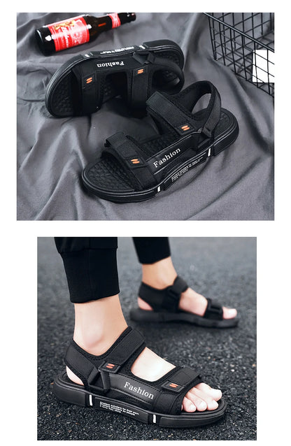 Men Sandals Summer Leisure Beach Holiday Sandals Men Shoes New Outdoor Sneakers Male Retro Comfortable Casual Sandals Men